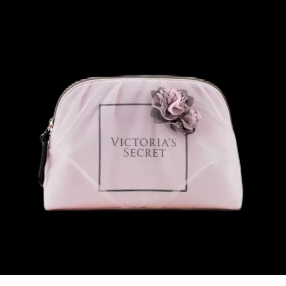 Victoria's Secret Bags Victorias Secret Tease Tulle Cover Makeup Cosmetic Travel Bag Case